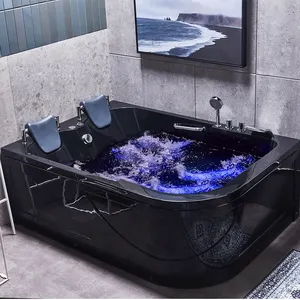 Baignoire de massage à jets d'air en acrylique double pour hôtel, avec douche, vente en gros à prix réduit - Product Image 1