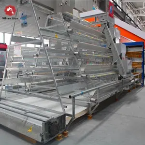 Africa/Nigeria Poultry Farm Use A Type Automatic Layer Chicken Cages