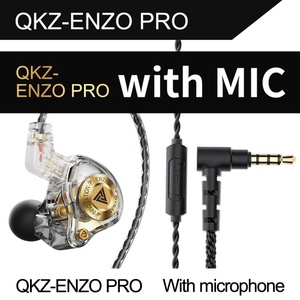 Nouveaux écouteurs intra-auriculaires filaires QKZ ENZO PRO avec transducteur dynamique de 11 mm, microphone intégré, pour la musique et le <span class=keywords><strong>gaming</strong></span>, <span class=keywords><strong>casque</strong></span> audio audiophile 3,5 mm - Product Image 4