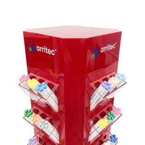 Tùy chỉnh thiết kế miễn phí <span class=keywords><strong>4</strong></span> <span class=keywords><strong>Side</strong></span> xoay chủ Bút hiển thị giá chủ Organizer Pen hiển thị đứng cho cửa hàng bán lẻ - Product Image 4