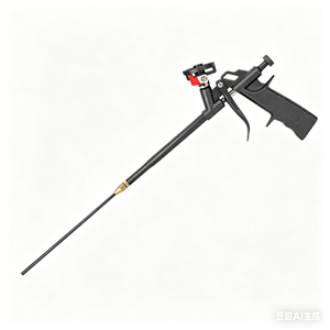 <span class=keywords><strong>Pistolet</strong></span> à mastic industriel pour la construction avec corps en aluminium, actionné par air comprimé, économise l'effort, pour mastic à mousse allongé, sans nettoyage requis - Product Image 1