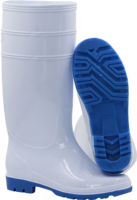 Bottes de pluie unisexes, bottes de pluie imperméables de travail en PVC pour hommes bottes de pluie à bout en acier pour ouvrier, bon marché, Offre Spéciale