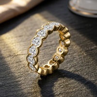 Bague en moissanite de haute qualité, taille cœur 4 mm, pour femme, luxe léger, argent S925, bijoux fins pour femme, mariage