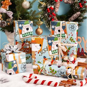 MAYPLUSS Christmas Gift <b>Wrapping</b> <b>Paper</b> 17 Inch X 33 Feet Polar Bear Snowman Design Eco-Friendly Craft Use - Product Image 4