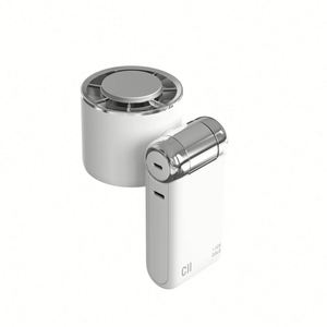 Mini ventilateur portable rechargeable personnalisable avec clip et cordon pour l'été - Product Image 2