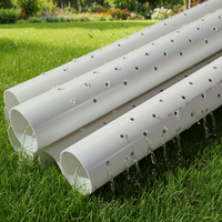 Tuyau perforé en PVC haute pression durable avec géotextile pour le drainage et la séparation du sable dans les systèmes de pistes de course