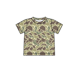 T-shirt décontracté à manches longues et col rond pour garçons, imprimé camouflage de chasse, respirant, grandes tailles, collection printemps-automne, vente en gros - Product Image 3