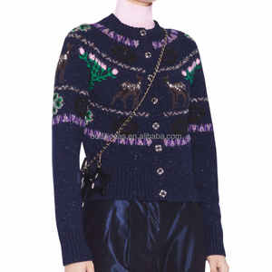 <span class=keywords><strong>Pull</strong></span> en laine <span class=keywords><strong>de</strong></span> <span class=keywords><strong>Noël</strong></span> pour femmes, tricot <span class=keywords><strong>de</strong></span> luxe, <span class=keywords><strong>original</strong></span>, neuf avec étiquettes, <span class=keywords><strong>pull</strong></span> Coco, manteau en tricot à paillettes, <span class=keywords><strong>pull</strong></span> scintillant - Product Image 4