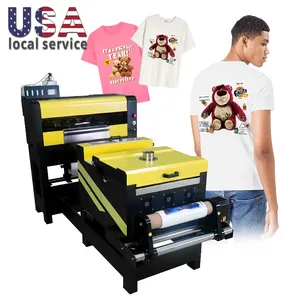 Xinfluying Kledingwinkel T-Shirt Fabricage Printer Dtf A2 42Cm Set Epson Originele Xp600 Hoofd En Shaker & Droger In Usa Magazijn