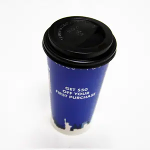 Lấy đi cốc cà phê nắp sử dụng nóng/lạnh uống cà phê dùng một lần ly nhựa PP/PS Bìa nắp cho cốc
