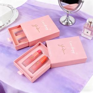 Custom Design Biodegradable Recycled Materials Luxury Rigid Drawer Cardboard Lipgloss Lipstick Blush Concealer Cosmetic Makeup - Product Image 2