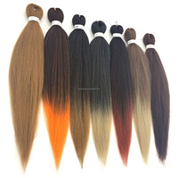 Offres Flash 3x Cheveux de Tressage Pré-Étirés Ez Extensions Africaines Mise en Forme à l'Eau Chaude Ombré Tresse Facile Cheveux Synthétiques Pré-Étirés