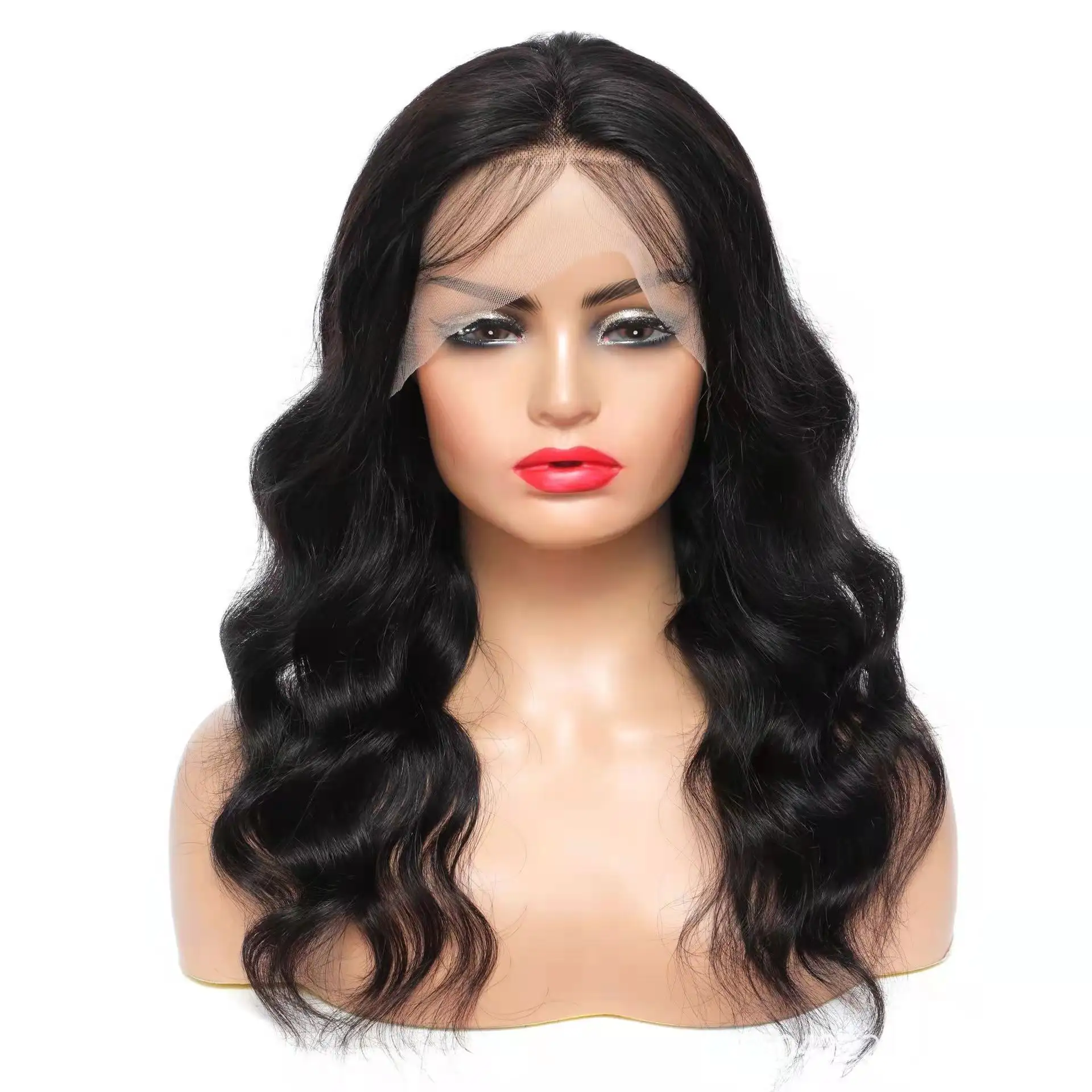 quality wigs 10A body wave raw human hair wig wigs with bangs