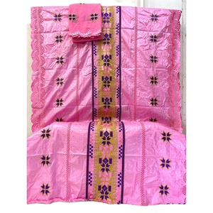 Tissu <span class=keywords><strong>Bazin</strong></span> Riche <span class=keywords><strong>Brodé</strong></span> Coloré Écologique Lisami pour la Confection de Jupes pour les Occasions Festives - Product Image 1