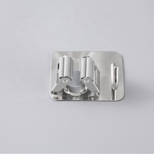 Soporte <span class=keywords><strong>de</strong></span> pared <span class=keywords><strong>de</strong></span> acero inoxidable 304 para fregonas, <span class=keywords><strong>de</strong></span> doble nivel, con gancho y clip para escobas <span class=keywords><strong>de</strong></span> baño, para organización del hogar y herramientas <span class=keywords><strong>de</strong></span> secado <span class=keywords><strong>de</strong></span> fregaderos - Product Image 6