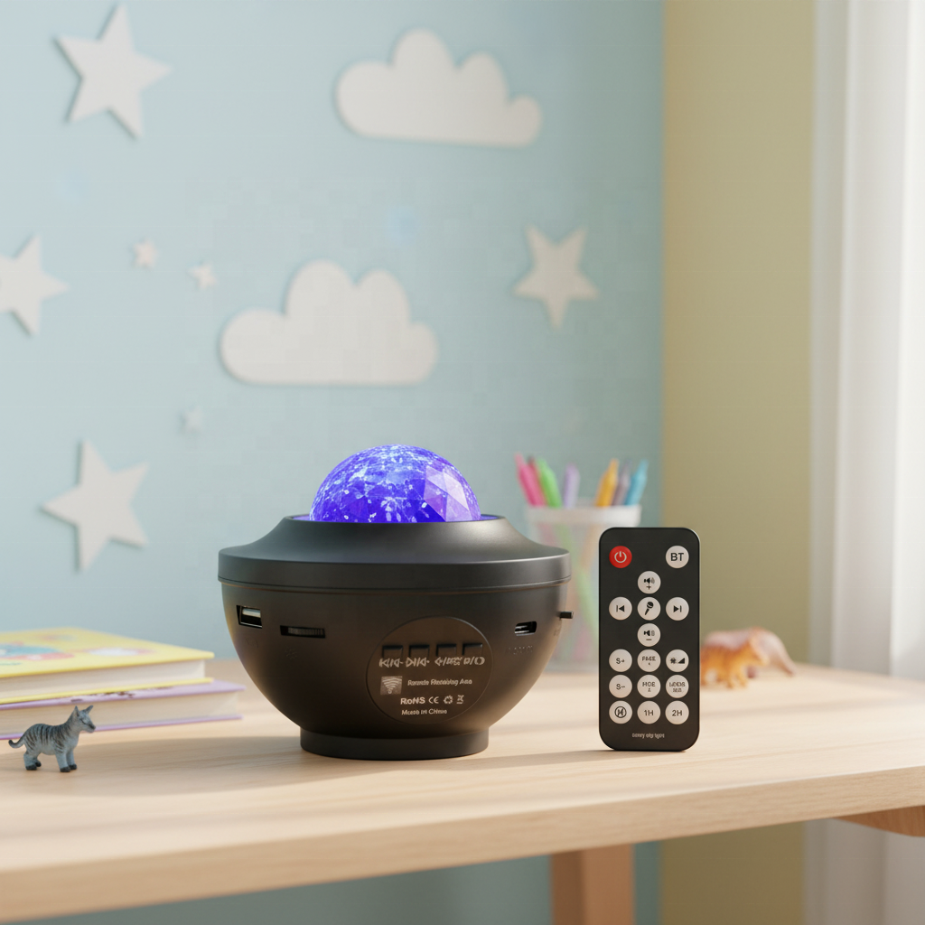5V USB Plug in LED Star Night Light Remote Control Music Speaker LED Galaxy Night Light for Kids Room Decor