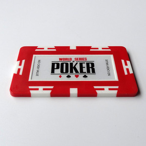 8 Kleuren Texas Hold'em Poker <span class=keywords><strong>Chips</strong></span> Vierkante Blokstenen Zonder Denominatie Dienblad - Product Image 4
