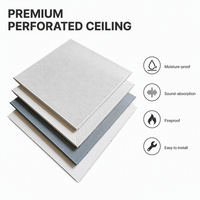 Panneaux acoustiques en aluminium 60 x 60 cm, finition bois blanc, pour plafond, décoration de plafond en aluminium à clipser, pour extérieur, plafond complet