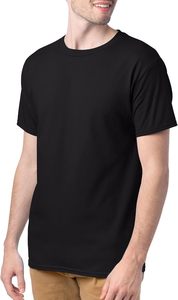 Camiseta informal de algodón de manga corta con cuello redondo para hombre 100% 180 gramos tejido de punto transpirable sólido en blanco Multipack Essentials - Product Image 6