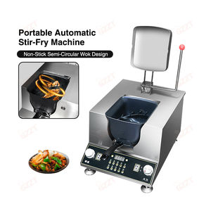 Cuisinière robotisée automatique <span class=keywords><strong>Wok</strong></span> Poêle à frire antiadhésive en forme de U en acier inoxydable Capacité de 4 kg <span class=keywords><strong>Cuisine</strong></span> commerciale Machine à sauter à l'<span class=keywords><strong>induction</strong></span> - Product Image 2