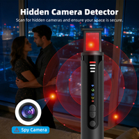 Detector Antiespía T016, Dispositivo de Escucha, Campo Magnético, Portátil, RF, Batería AA, Alarma de 100dB, Sonido, Luz, Visión Nocturna, Escaneo