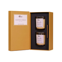 Boîte en carton rigide parfumée, diffuseur de bougie et de parfum fraise, haut de gamme, couvercle avec ruban, 50 pièces