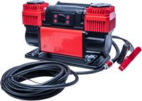 Compresseur d'air à double cylindre HF-102-15C-plus 12V numérique robuste-Débit d'air 150PSI 300L/min avec débit d'air de cordon de 2.5m