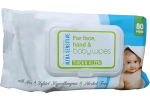 कारखाने की आपूर्ति डर्मेटोलॉजिकल रूप से परीक्षण जैविक चिपचिपा चेहरा और हाथ बेबी वाइप्स - Product Image 5