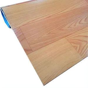 Rouleaux de revêtement de sol en vinyle PVC grain de bois commercial d'intérieur de qualité supérieure