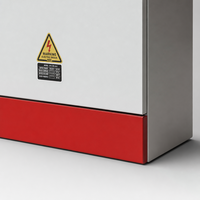 Armoire de commande de pompe incendie 800x600x2000mm IP54, sur pied, double porte, vide, en acier 1,2mm pour salle de pompes d'incendie
