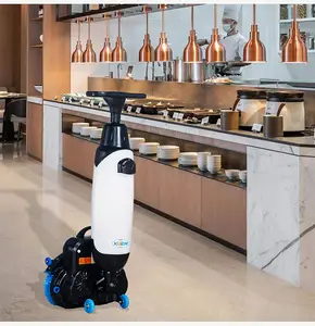 KUER Electric Mini Automatic Floor Scrubber Dryer And Cleaner With PLC Gearbox For Hotels Farms Cold Water Burnishing Machine