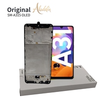 Original para Samsung A315 OLED LCD Marcos de montaje de repuesto con 1 año de garantía Piezas de teléfono móvil Paquete de servicio de reemplazo