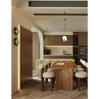 Comptoir en marbre poli, dessus d'armoire de cuisine sur mesure, plateau de bureau, quincaillerie assortie, panneau résistant à l'humidité et imperméable