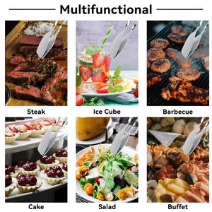 Nouvelle cuisson pince à pain pince à pain salade <span class=keywords><strong>Tuffer</strong></span> pince de service en acier inoxydable cuisine ciseaux pince pour nourriture pain Dessert - Product Image 6