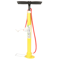 Pompe à pneu de vélo à main portable de 130 à 160 Psi avec trois buses à air Pompe à air de vélo en acier et en plastique avec adaptateur de valve Presta