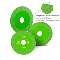 LITTLE ANT 4 Inch 100mm Industrial Grade Glass Cutting Disc Factory Mosaic Mirror Bottles Jade Cut Fine Grit Smooth Edge Diamond