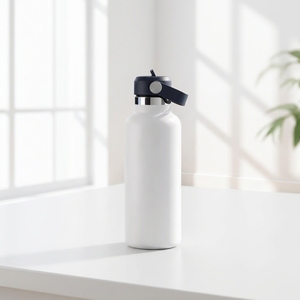 Sparrow 隔热粉末涂层水瓶 600 毫升 FlipFlow 金属材质，不含 BPA，防漏不锈钢水瓶，适合运动健身房 - Product Image 1