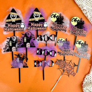 Decoración <span class=keywords><strong>de</strong></span> Halloween <span class=keywords><strong>de</strong></span> Acrílico Impreso Ins Fengcai, Adorno <span class=keywords><strong>de</strong></span> Pastel <span class=keywords><strong>de</strong></span> Halloween con Ambiente <span class=keywords><strong>de</strong></span> Terror - Product Image 4