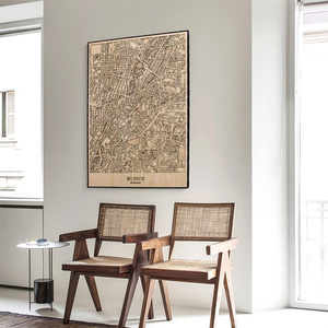 <span class=keywords><strong>Personnalisé</strong></span> 3d City Street Map Peinture décorative en bois DIY Cadeau de vacances exclusif pour les amis - Product Image 1