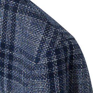 I più venduti da <span class=keywords><strong>uomo</strong></span> blu scuro in <span class=keywords><strong>lino</strong></span> Look monopetto bavero - Product Image 3