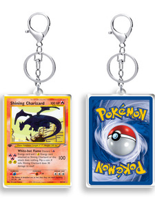 سلسلة مفاتيح بطاقة أكريليك سحرية على شكل بيكسي تشاريزارد، قلادة لحقيبة المدرسة، هدية إبداعية للهواة، منتج بالجملة - Product Image 4