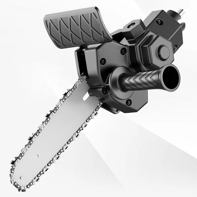 Mô hình mới đa chức năng máy cắt tập tin đính kèm điện Chain Saw Adapter cho máy mài góc Chainsaw