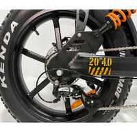 Vélo électrique hybride 20 pouces 750W Fat Bike en alliage d'aluminium Batterie au lithium 48V 15Ah 7 vitesses Autonomie de 60 km Durable