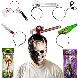 Accessori per Capelli di Halloween, Oggetti di Scena per Feste, Divertenti Scherzi, <span class=keywords><strong>Horror</strong></span>, Zombie, Accessori per Giochi di Ruolo, Festival dei Fantasmi in Plastica - Product Image 1