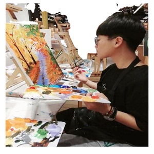 Cadre <span class=keywords><strong>de</strong></span> peinture à l'<span class=keywords><strong>huile</strong></span> FANGTAI avec <span class=keywords><strong>toile</strong></span> et <span class=keywords><strong>lin</strong></span> mélangés <span class=keywords><strong>sur</strong></span> bois, impression UV/numérique personnalisée, grande taille 30cm*30cm - Product Image 6