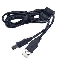 Kabel Printer kustom kabel USB B laki-laki kepang kabel Data cetak berpelindung untuk HP untuk Canon Lexmark untuk Epson pemindai Dell
