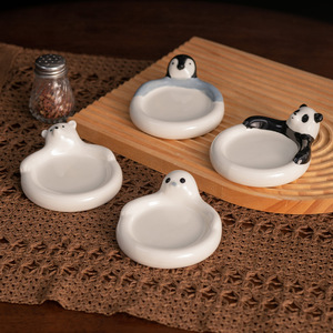 <b>Ceramic</b> Animal Shaped Condiment Dishes Porcelain Panda Penguin Polar Bear Seal Soy Sauce Dish For Hot <b>Pot</b> Party Use - Product Image 2