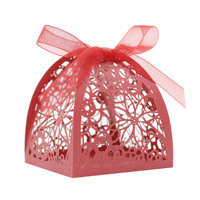 Boîte à dragées de remerciement pour mariage de style européen, qualité export, ruban pour fête d'anniversaire, papier nacré de qualité alimentaire