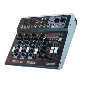 มิกเซอร์เสียงระดับมืออาชีพ 6 ช่องสัญญาณ ขนาดเล็ก สำหรับใช้งานในบ้านและการแสดงบนเวที พร้อมเอฟเฟกต์ในตัว <span class=keywords><strong>EQ</strong></span> 3 แบนด์ ระบบอัตโนมัติ บลูทูธ - Product Image 4