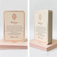 Carte de remerciement artisanale noire à succès, impression numérique sur papier d'art avec reliure parfaite et couverture rigide